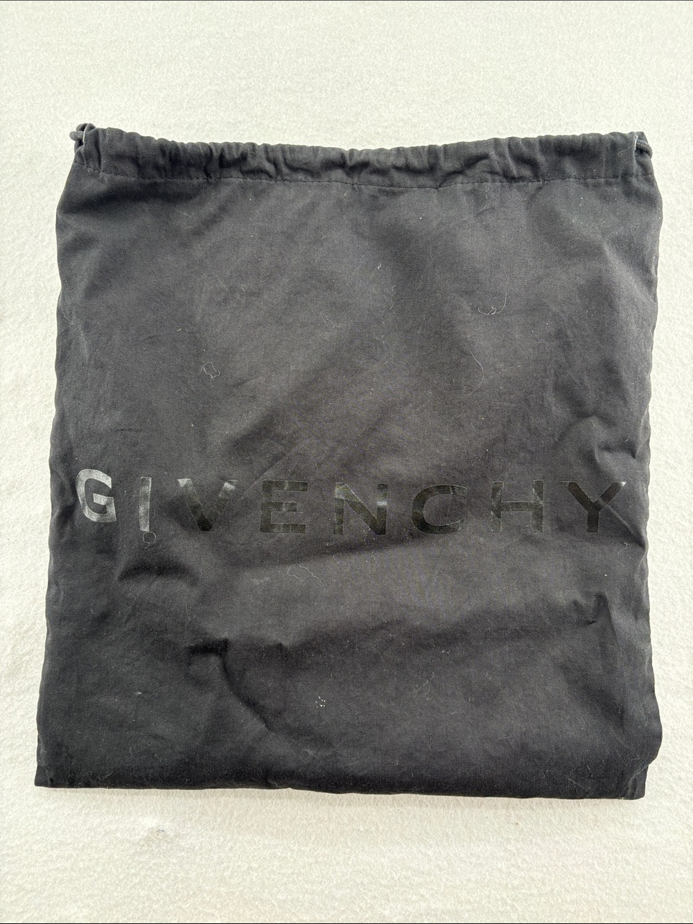 Givenchy Black Drawstring Logo Dust Pouch